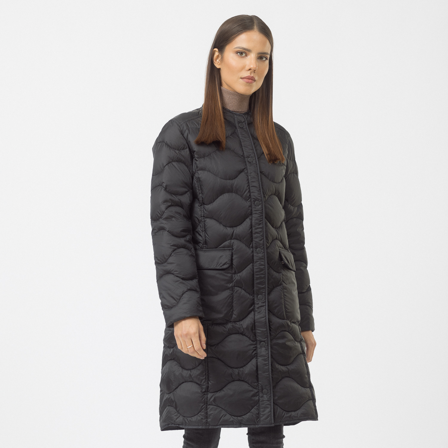 MONT W QUILTED LONG JKT