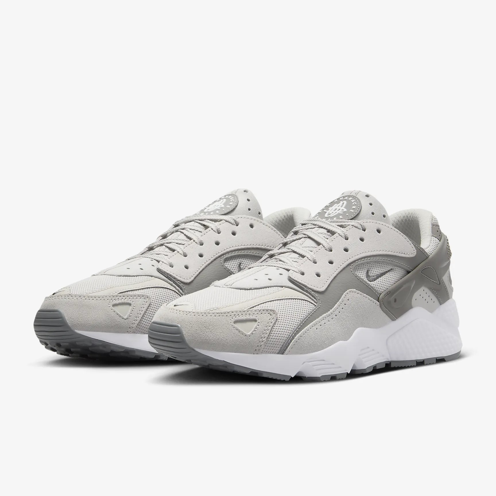 Nike huarache grey white on sale